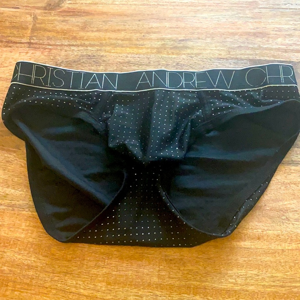 Large Black Andrew Christian Briefs